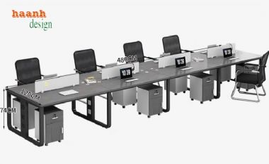 Bàn làm việc nhân viên - Nơi sáng tạo cho làm việc tỏa sáng-VPN 008