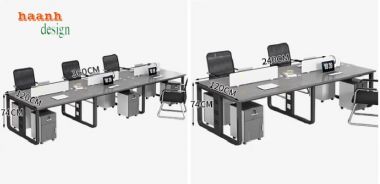 Bàn làm việc nhân viên - Nơi sáng tạo cho làm việc tỏa sáng-VPN 008