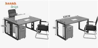 Bàn làm việc nhân viên - Nơi sáng tạo cho làm việc tỏa sáng-VPN 008