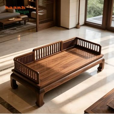 Giường La Hán Phong Cách Trung Quốc Mẫu Ba Thành-SBT 017