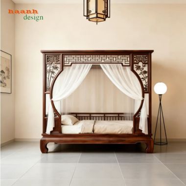 Giường la hán gỗ óc chó – Đẳng cấp cổ điển cho phòng ngủ-SBT 016