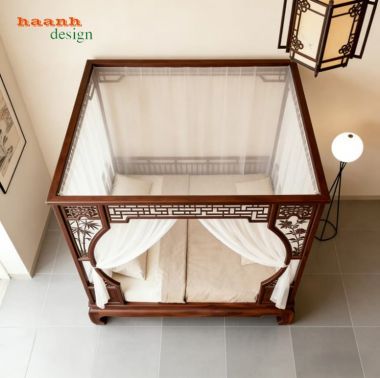 Giường la hán gỗ óc chó – Đẳng cấp cổ điển cho phòng ngủ-SBT 016