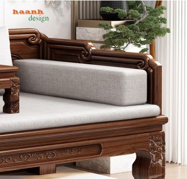 Giường la hán gỗ tự nhiên giả cổ phong cách á đông SBT 002