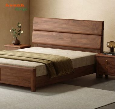 Giường ngủ gỗ óc chó Hà Nội-DHN 018