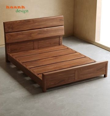 Giường ngủ gỗ óc chó Hà Nội-DHN 018
