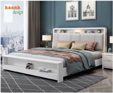Đem lại sự thoải mái với giường ngủ gỗ hiện đại-DNH 007