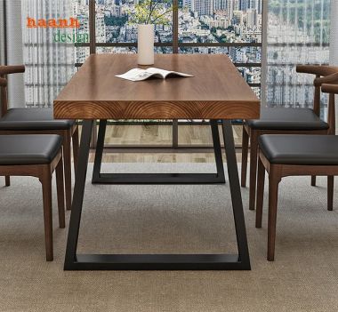 Bàn ghế chân sắt mặt gỗ Sự lựa chọn cho không gian sống-BGS 004