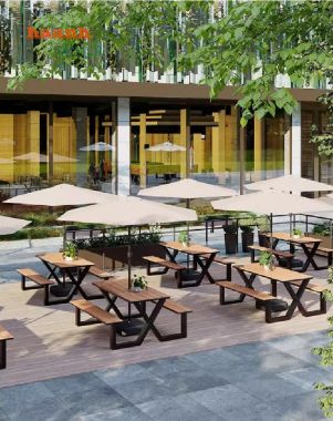 Sắp xếp bàn ghế cafe ngoài trời để thu hút khách hàng-NTG 020