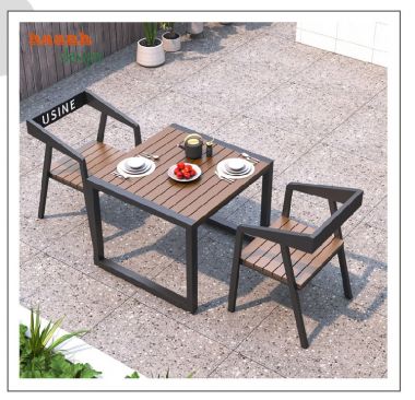 Lựa chọn bàn ăn chân sắt mặt gỗ phù hợp cho gia đình-NTG 012