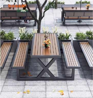 Top mẫu bàn ghế ngoài trời sắt gỗ bền đẹp dẫn đầu xu hướng-NTG 023