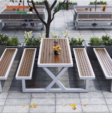 Top mẫu bàn ghế ngoài trời sắt gỗ bền đẹp dẫn đầu xu hướng-NTG 023