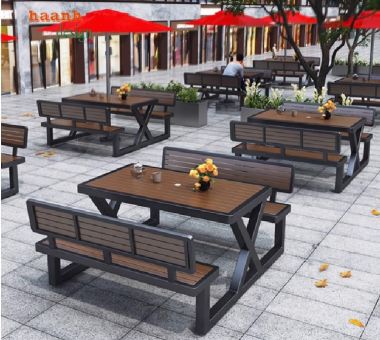 Top mẫu bàn ghế ngoài trời sắt gỗ bền đẹp dẫn đầu xu hướng-NTG 023