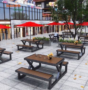Top mẫu bàn ghế ngoài trời sắt gỗ bền đẹp dẫn đầu xu hướng-NTG 023