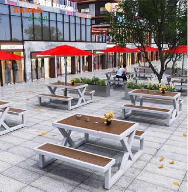 Top mẫu bàn ghế ngoài trời sắt gỗ bền đẹp dẫn đầu xu hướng-NTG 023