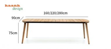 Bàn ghế gỗ teak kết hợp mây nhựa BGT 001