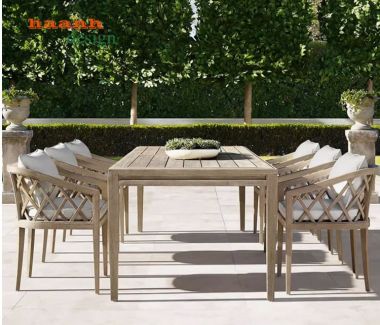 Bàn ghế ngoài trời gỗ Teak tự nhiên BGT 013