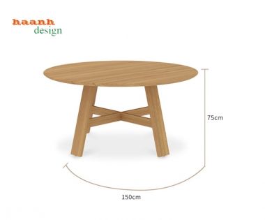 Bàn ghế ăn gỗ Teak sân vườn gia đình sang trọng và tinh tế BGT 005