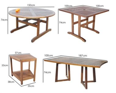 Bàn ghế gỗ Teak sân vườn ngoài trời BGT 010