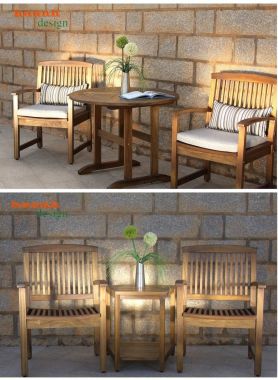 Bàn ghế gỗ Teak sân vườn ngoài trời BGT 010