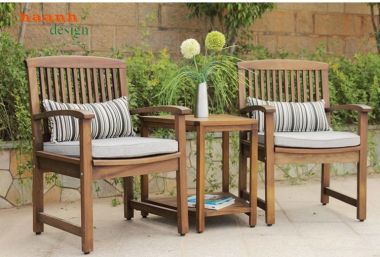Bàn ghế gỗ Teak sân vườn ngoài trời BGT 010