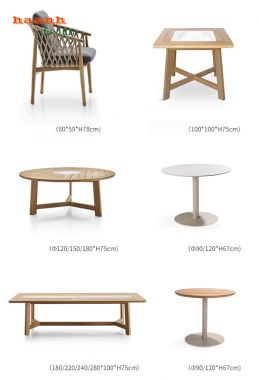 Bàn ghế sân vườn gỗ Teak tự nhiên đẹp và bền lâu BGT 008