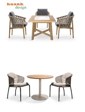 Bàn ghế sân vườn gỗ Teak tự nhiên đẹp và bền lâu BGT 008