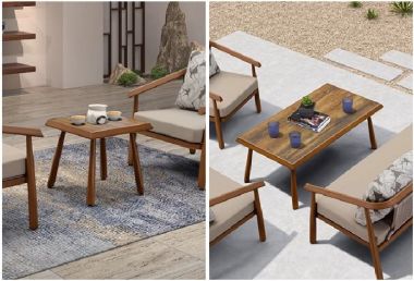 Khám phá vẻ đẹp của bàn ghế sofa gỗ teak -SNT 012