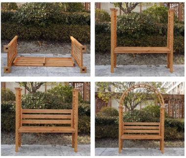 Bền bỉ và đẹp mắt, ghế gỗ sân vườn cho mọi gia đình-BGT 018