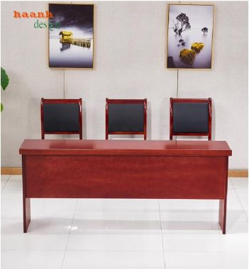 Top mẫu bàn ghế hội trường bằng gỗ hiện đại, bền đẹp-BHN 006