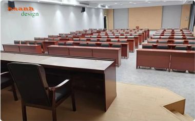 Bàn ghế hội trường bố trí theo dãy cho phòng họp - BHN 008
