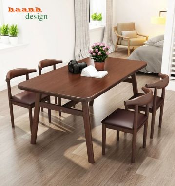 Bàn Ghế Gỗ Quán Ăn Chất Lượng Cao Thiết Kế Theo Yêu Cầu-BNH 010