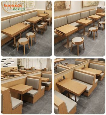 Bàn Ghế Quán Ăn Hiện Đại Đẹp Cho Nhà Hàng Sang Trọng-BNH 009