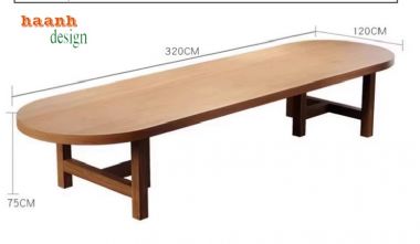 Thiết kế bàn ghế họp gỗ sồi hiện đại phù hợp cho doanh nghiệp-PHH 013