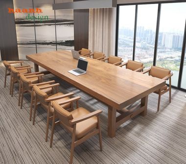 Bàn họp gỗ tự nhiên PHH001