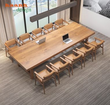 Bàn họp gỗ tự nhiên PHH001