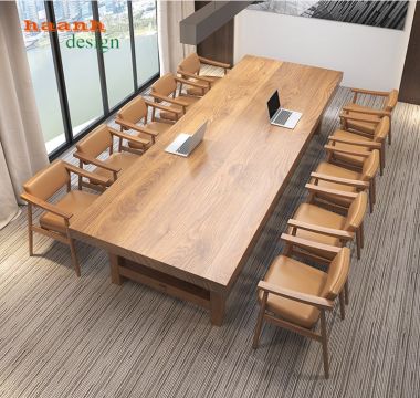 Bàn họp gỗ tự nhiên PHH001