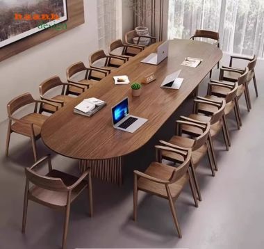 Khám phá mẫu bàn họp hội trường gỗ tự nhiên cao cấp – Đẳng cấp-PHH014