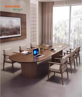 Khám phá mẫu bàn họp hội trường gỗ tự nhiên cao cấp – Đẳng cấp-PHH014