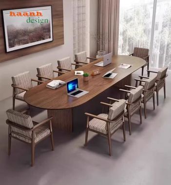 Khám phá mẫu bàn họp hội trường gỗ tự nhiên cao cấp – Đẳng cấp-PHH014