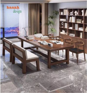 Những xu hướng thiết kế bàn họp văn phòng bằng gỗ năm 2023-PHH 010