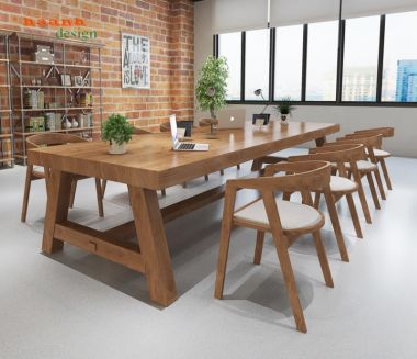  Bàn họp văn phòng gỗ tự nhiên chất lượng chuyên nghiệp PHH 002