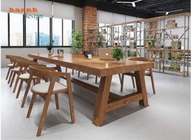  Bàn họp văn phòng gỗ tự nhiên chất lượng chuyên nghiệp PHH 002