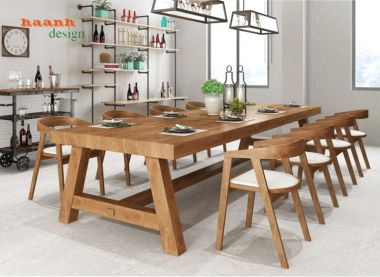  Bàn họp văn phòng gỗ tự nhiên chất lượng chuyên nghiệp PHH 002