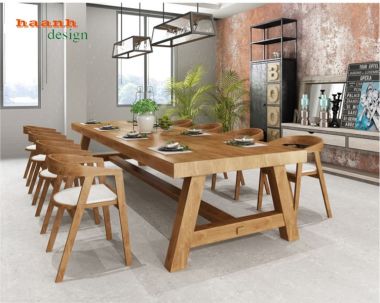  Bàn họp văn phòng gỗ tự nhiên chất lượng chuyên nghiệp PHH 002