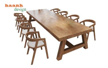  Bàn họp văn phòng gỗ tự nhiên chất lượng chuyên nghiệp PHH 002