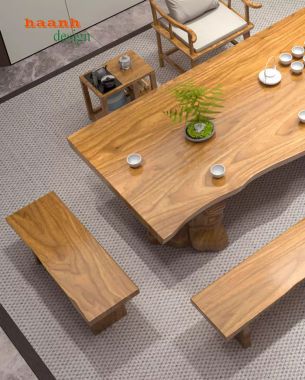 Bàn ghế phòng trà đời minh phong cách Á Đông BGN 008