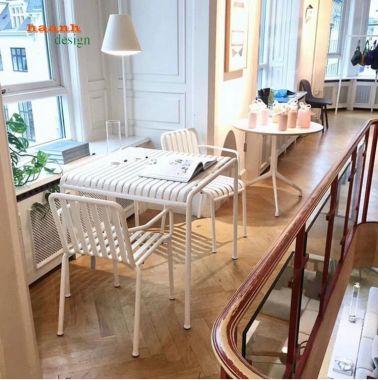 Bàn ghế sắt ngoài trời BGS001