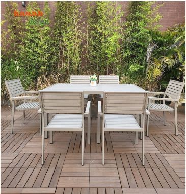 Bàn ghế sắt ngoài trời mang phong cách hiện đại-BGS 003