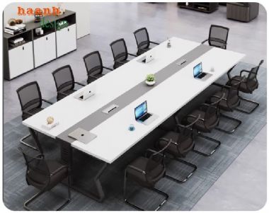 Bàn hội nghị văn phòng hiện đại – Kết hợp giữa sắt và gỗ-BHS 011