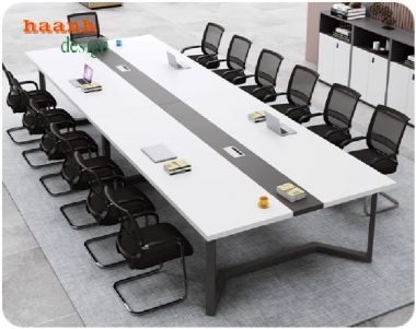 Bàn hội nghị sắt gỗ hiện đại – Bền đẹp, tối ưu không gian họp-BHS 010